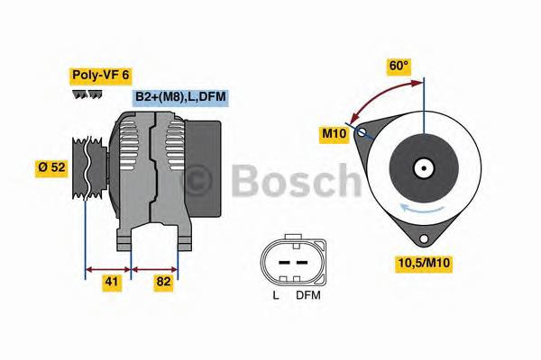 Gerador 0986047140 Bosch