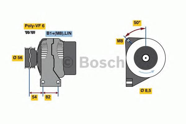 0 986 047 380 Bosch gerador