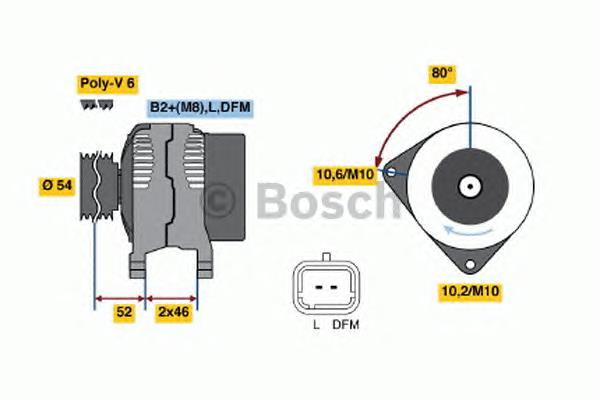 0 986 047 360 Bosch gerador