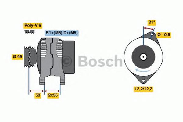 0986048030 Bosch gerador