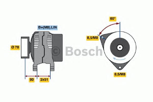 986048380 Bosch gerador