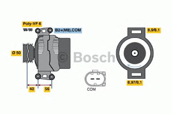 0 986 047 670 Bosch gerador