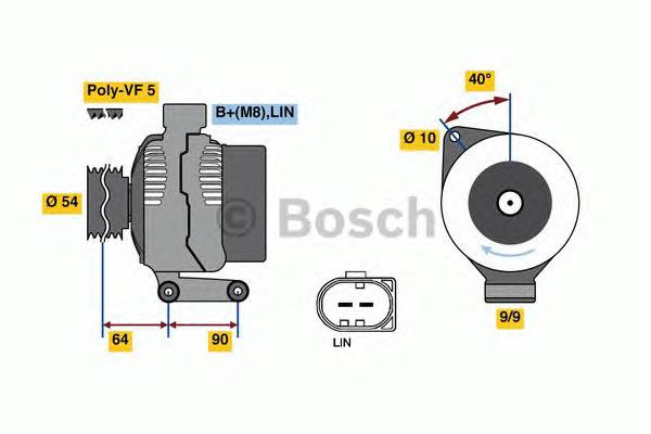 0 986 047 930 Bosch gerador