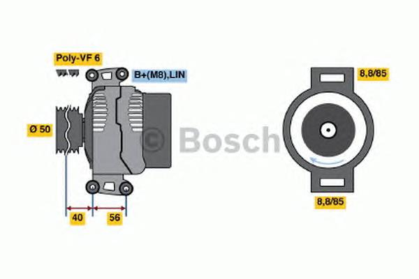 0 986 047 840 Bosch gerador