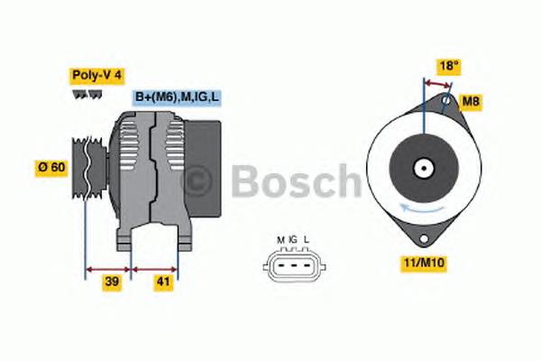 0986045821 Bosch gerador