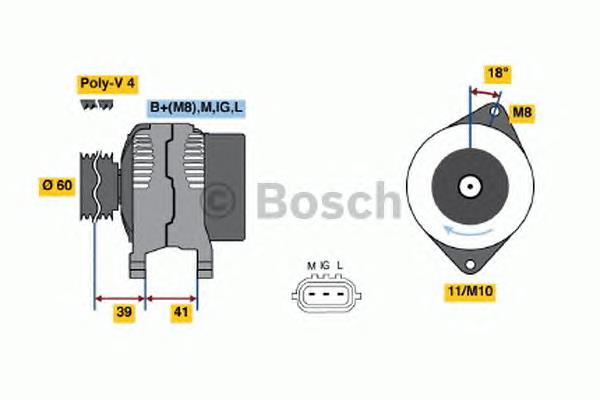 0986045811 Bosch gerador