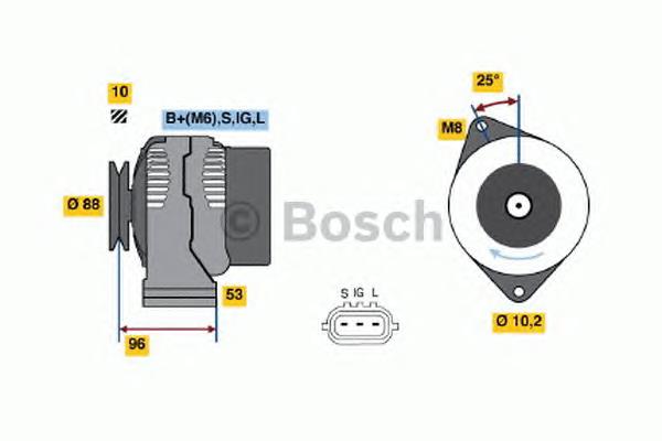 0986045881 Bosch gerador