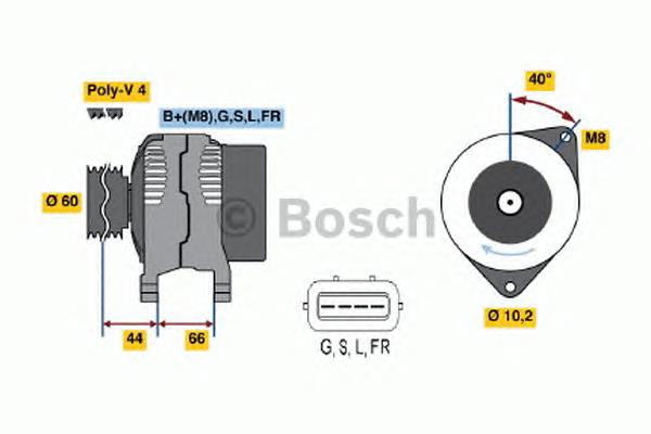 0986045581 Bosch gerador
