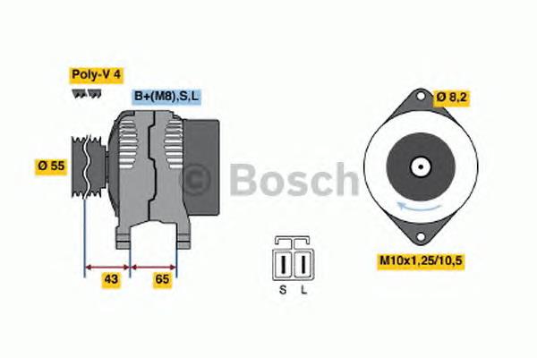 0986045511 Bosch gerador