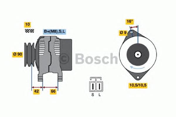 0986045521 Bosch gerador