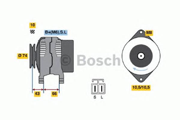 0986045501 Bosch gerador