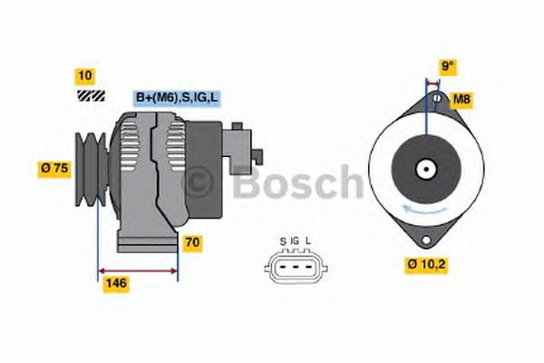 0986046381 Bosch gerador