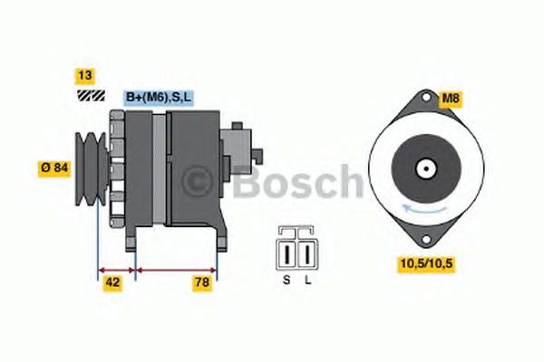 Gerador 0986046421 Bosch