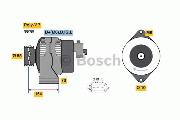 0986046541 Bosch gerador