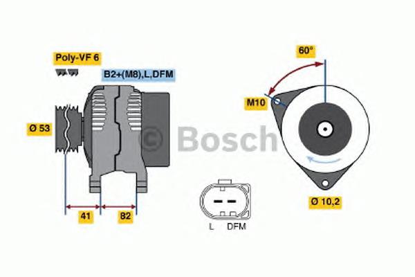 0 986 046 520 Bosch gerador