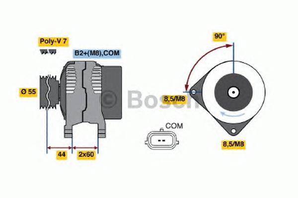 0124325139 Bosch gerador