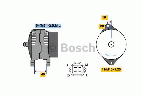 0986080470 Bosch gerador