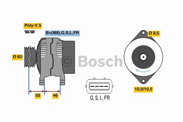 0986080480 Bosch gerador