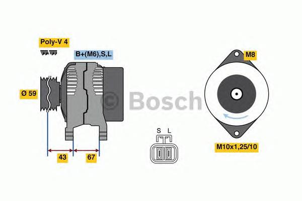 0986080520 Bosch gerador