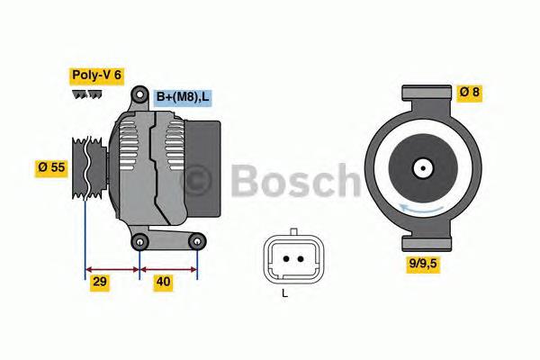 0986080220 Bosch gerador