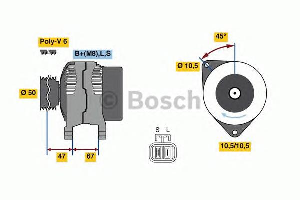 0986080210 Bosch gerador