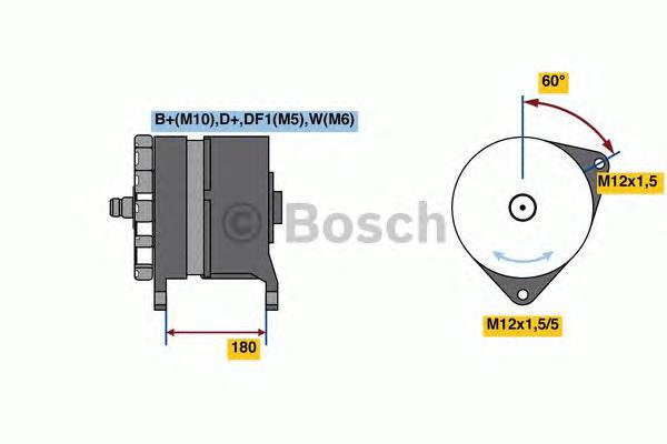 Gerador 0986080360 Bosch