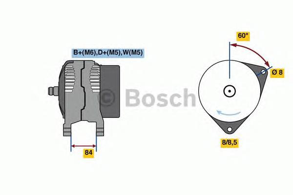 0986080820 Bosch gerador