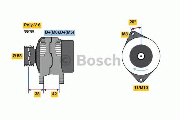 0986081000 Bosch gerador