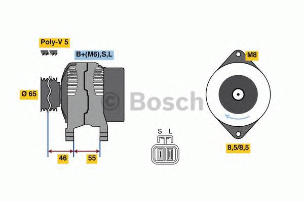 0986080690 Bosch gerador