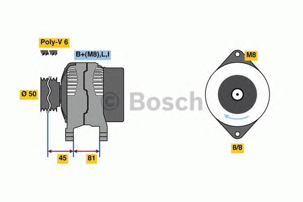 0986080650 Bosch gerador