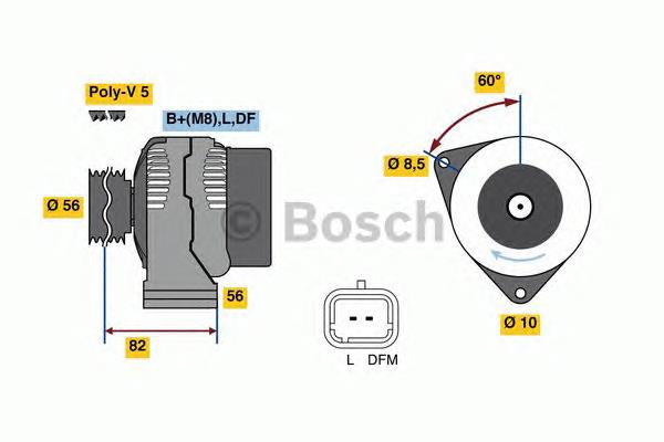 0986080780 Bosch gerador