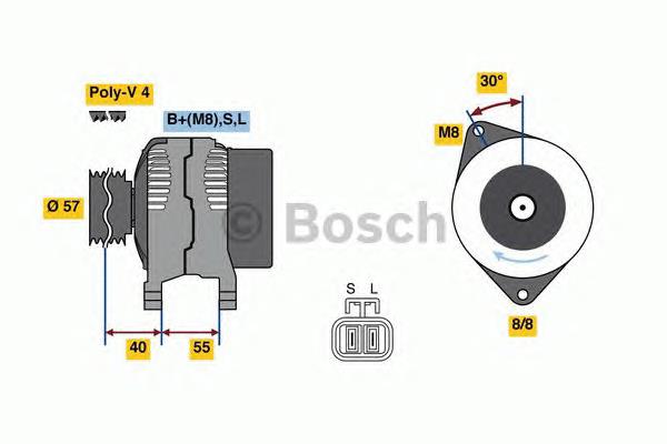 0986080790 Bosch gerador