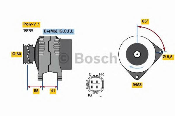 0986080730 Bosch gerador