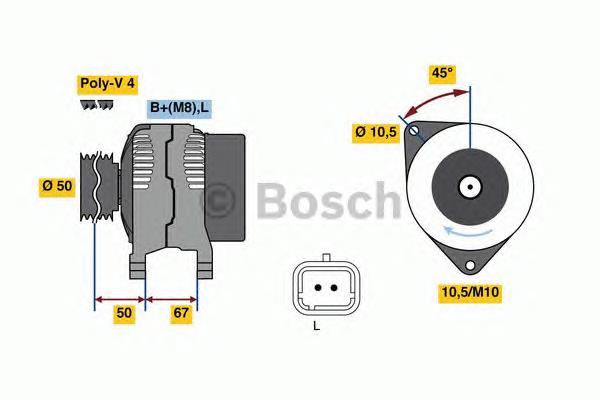 0986080720 Bosch gerador