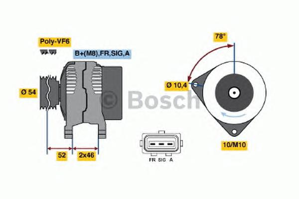 30795422 Mazda gerador