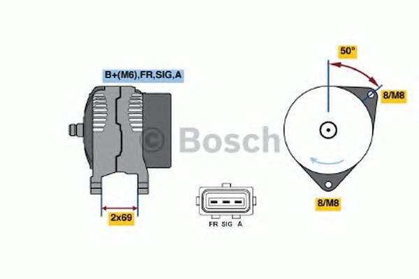 Автомобильный генератор Bosch 0986049181 цена, от 141.77 USD