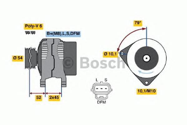 Gerador 0986049161 Bosch