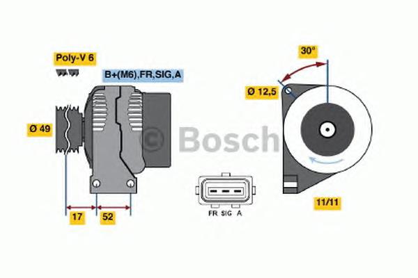 0986049121 Bosch gerador