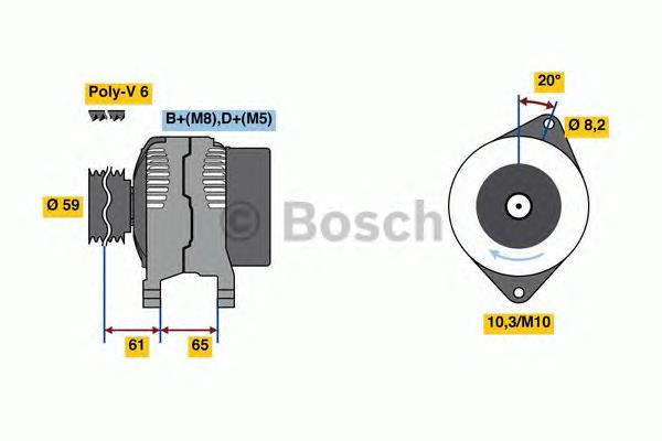 0986049311 Bosch gerador