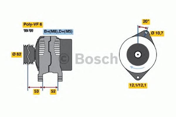 0 986 049 231 Bosch gerador