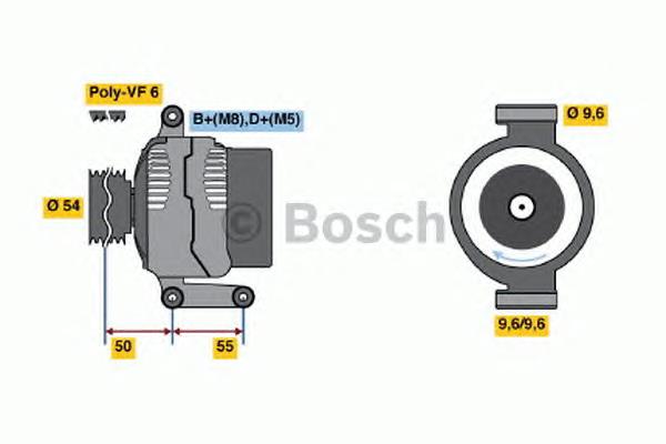 0 986 048 781 Bosch gerador