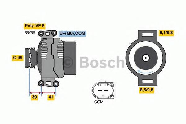 0986048820 Bosch gerador
