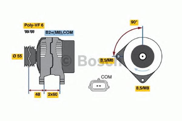 Генератор 0986049030 Bosch