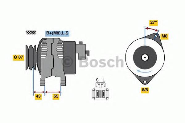 0986080020 Bosch gerador