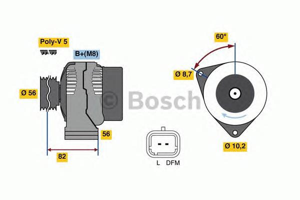 0986049910 Bosch gerador