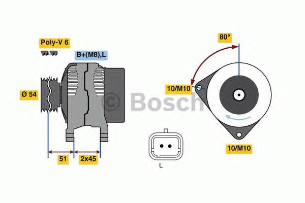 0986080110 Bosch gerador
