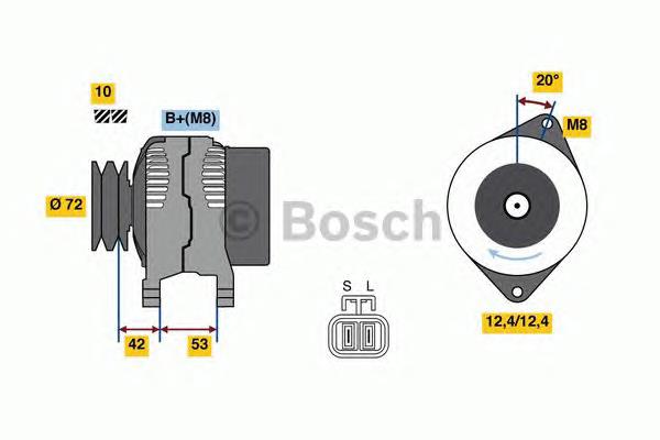 0986049880 Bosch gerador