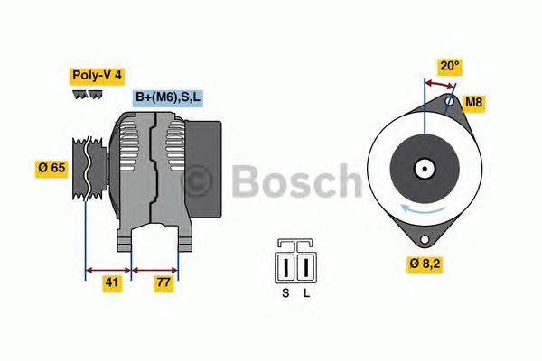 0986049900 Bosch gerador
