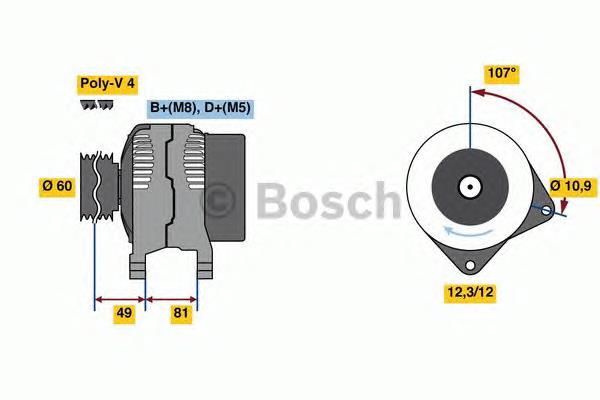 0986049740 Bosch gerador