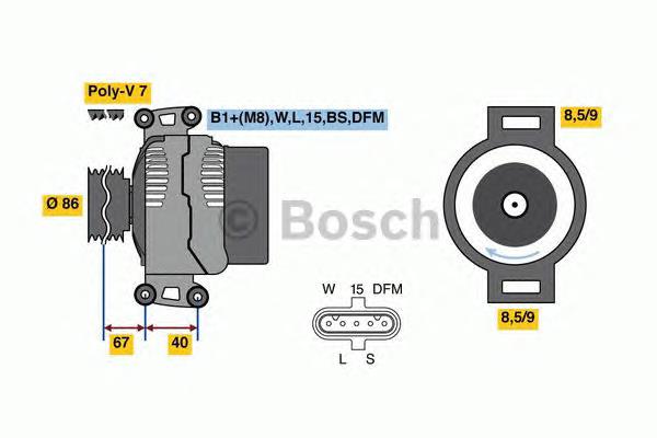 0986049780 Bosch gerador